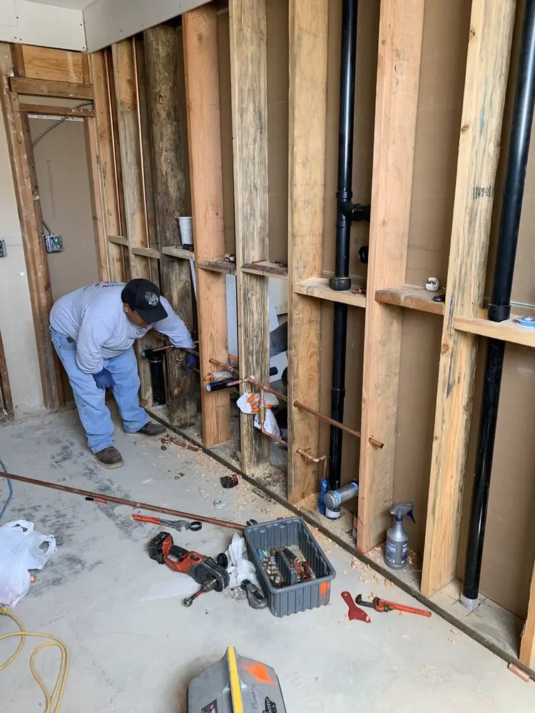 Commercial rough-in plumbing for Gas Line Repair in Tyler